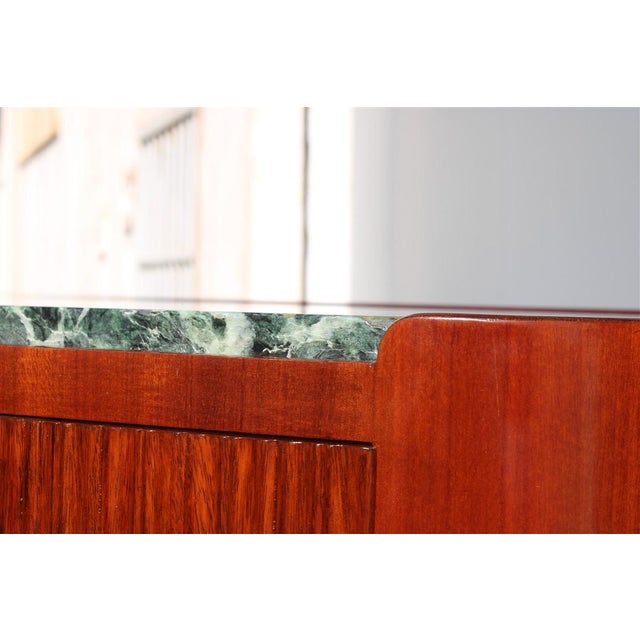 Chest of Drawers with Green Marble and Ducrot Brass by Paolo Buffa, 1950 For Sale - Image 15 of 17
