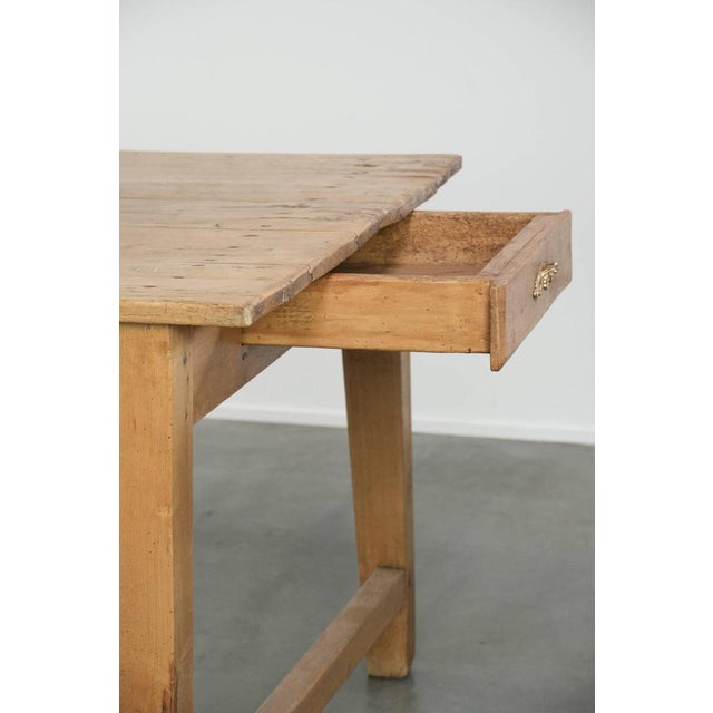 Antique Pinewood Farmhouse Dining Table For Sale - Image 12 of 15