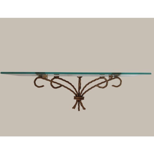 ** Glass Top will be Heavily Fragile Packed!!! The Perfect touch of Hollywood Regency to add to your Bathroom! Hang this...