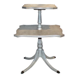 1940s Patined 2-Tier Table For Sale