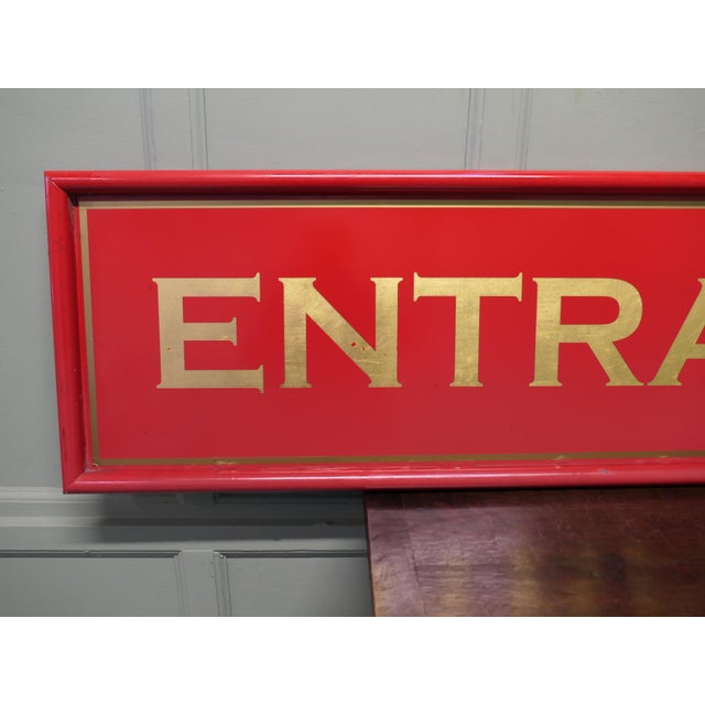 Metal Long Entrance Sign, 1960s For Sale - Image 7 of 8