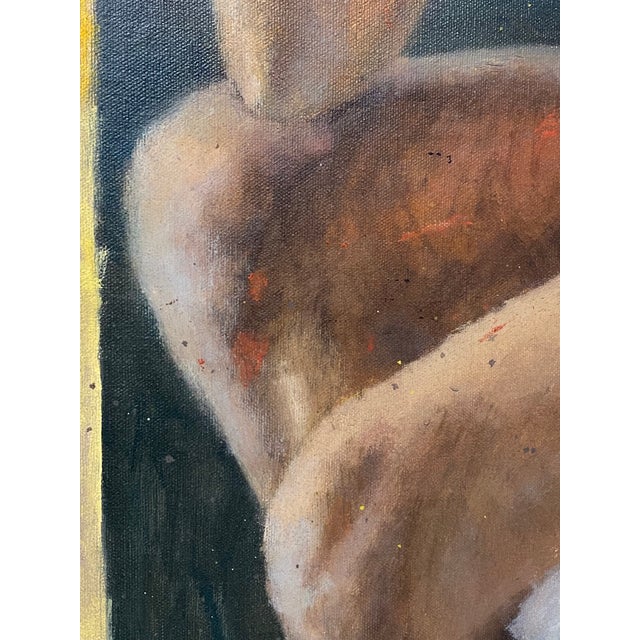 African-American Woman Life Study Painting by Leonard Buzz Wallace For Sale - Image 9 of 13