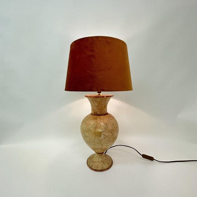 Brown Vintage Tessellated Marble Table Lamp by Maitland Smith, 1970s For Sale - Image 8 of 18