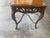 Wood c.1920's-30's French Louis XV Style Walnut Tea Table With Removable Glass Serving Tray Top For Sale - Image 7 of 9