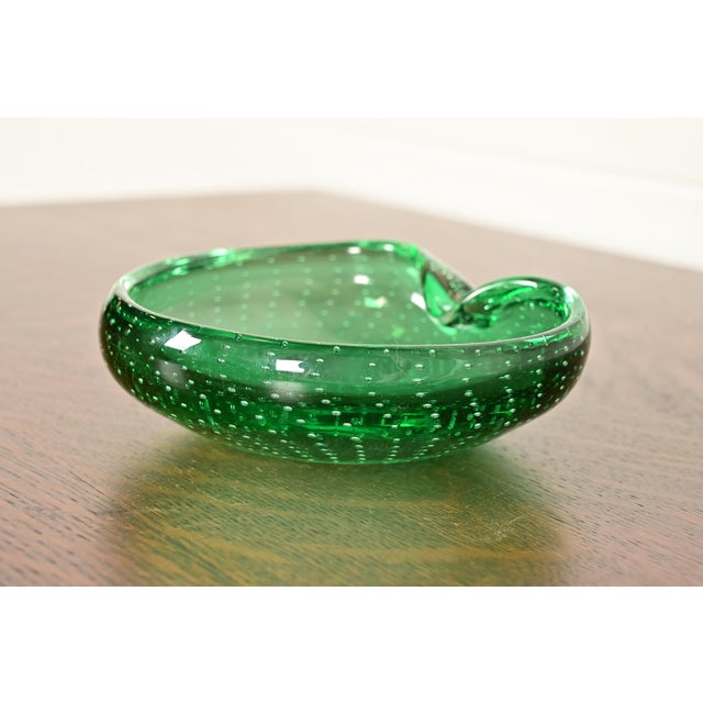 Archimede Seguso Archimede Seguso Style Italian Murano Glass Ashtray or Catchall For Sale - Image 4 of 10