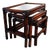 Vintage Rattan Nesting Tables, 1960s, Set of 3 For Sale