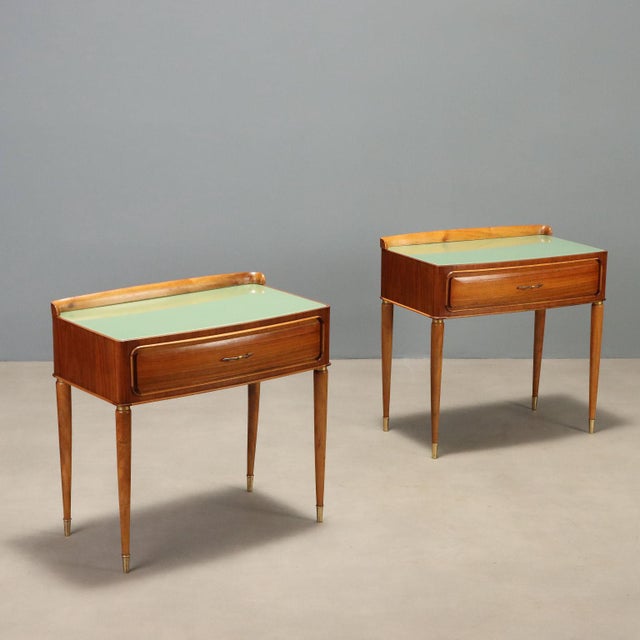 Vintage Nightstands with Drawer, 1950s, Set of 2 For Sale - Image 11 of 11