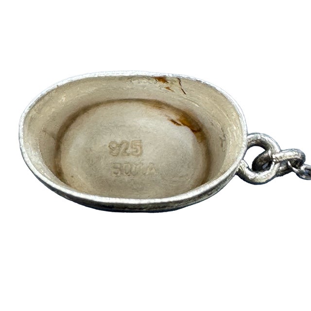 Metal Antique Sterling Silver Cylindrical Vesta Match Safe For Sale - Image 7 of 11