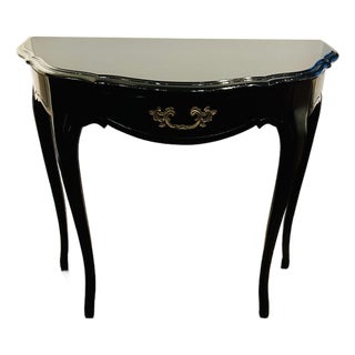 Mid 20th Century Imperial Demi-Lune Console Table For Sale
