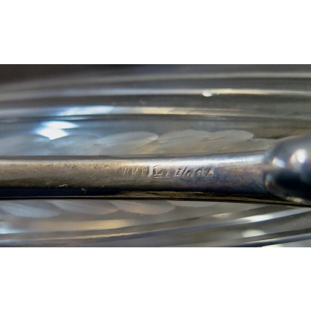 Art Nouveau Early 20th Century WMF Crystal & Nickel Plate Wine Claret For Sale - Image 3 of 12