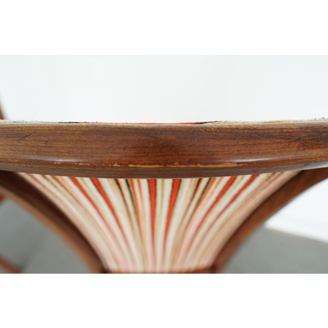 Vintage Attributed to Hickory Manufacturing Co. Burl Wood Dining Chairs (Set of 8) For Sale - Image 14 of 18