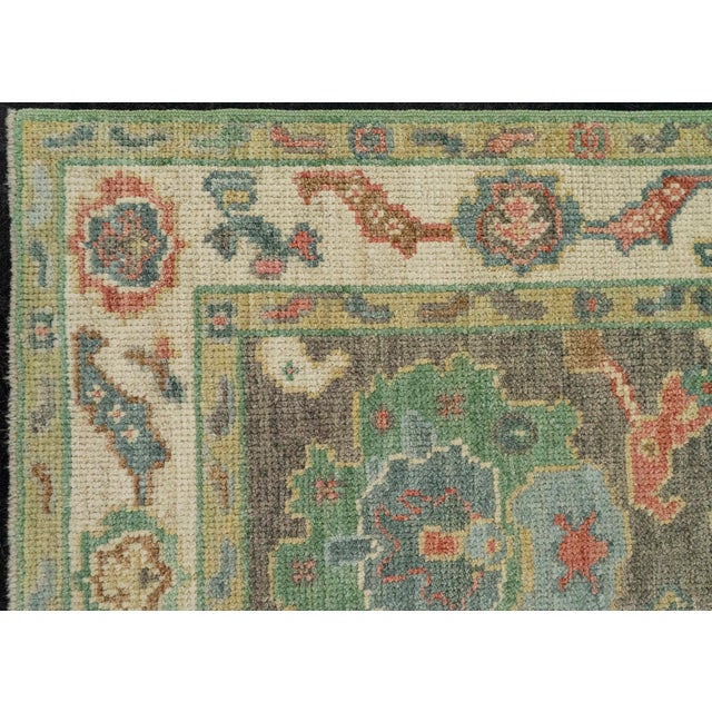 Early 21st Century Turkish Oushak Rug 2'6" x 6'4" #20225 For Sale - Image 5 of 8