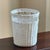 Mid-20th Century Wicker Wastepaper Basket W/ Decorative Metal Frieze For Sale - Image 9 of 11