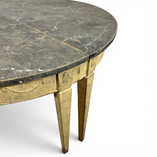 Antique Demi Lune Console Table, Set of 2 For Sale - Image 10 of 12