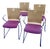 4 Leland Marquette Collection Stackable Chairs For Sale