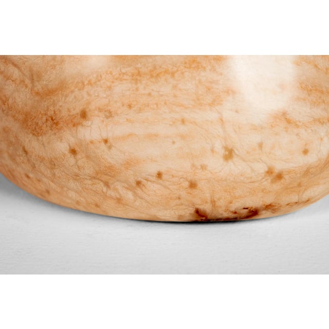 Modern Abstract Sculpture in Solid Alabaster by Mark Leblanc Numbered 1/8 For Sale - Image 12 of 13