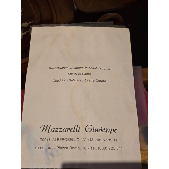 1980s Metal Relief Art by Mazzarelli Giuseppe For Sale - Image 11 of 11