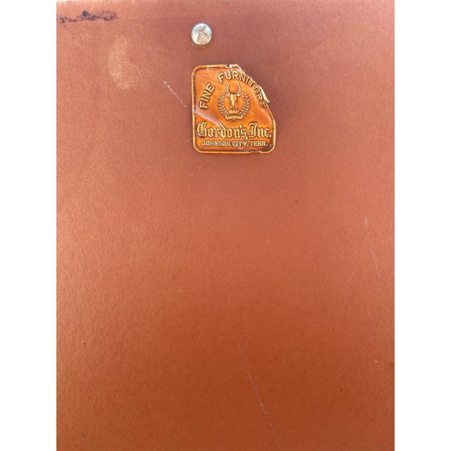 Vintage Gordon’s Inc Rolling Fold-Open Dry Bar With Tall Casters For Sale - Image 12 of 13