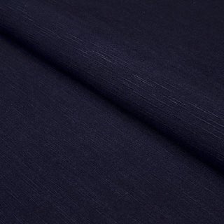 Sample - Schumacher Annabel Cotton Fabric, Navy For Sale