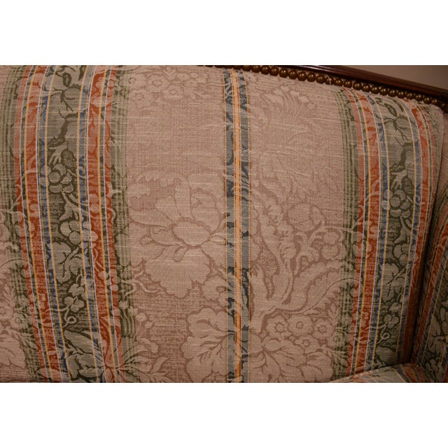Hickory Chair Furniture Company 1920 Hickory Chair Sheraton Style Mahogany Spring-Seat Pair of Loveseats For Sale - Image 4 of 18