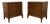Mid-Century Modern Three Drawer Walnut Nightstands, A Pair For Sale
