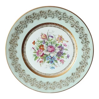 Limoges Unic Rehausse Main 11" Artist Signed Raoul Charger Plate, C1950s For Sale