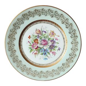 Limoges Unic Rehausse Main 11" Artist Signed Raoul Charger Plate, C1950s