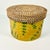 1990s Vintage Coastal Boho Chic Wicker Lidded Bamboo Leaf Motif Storage Box, Small For Sale - Image 4 of 9