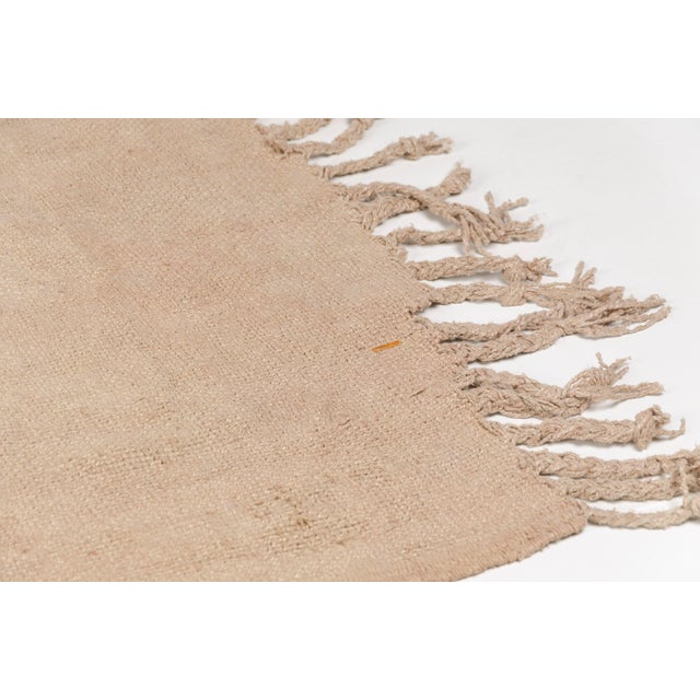 Textile Camel Colour Hemp Kilim Runner For Sale - Image 7 of 10