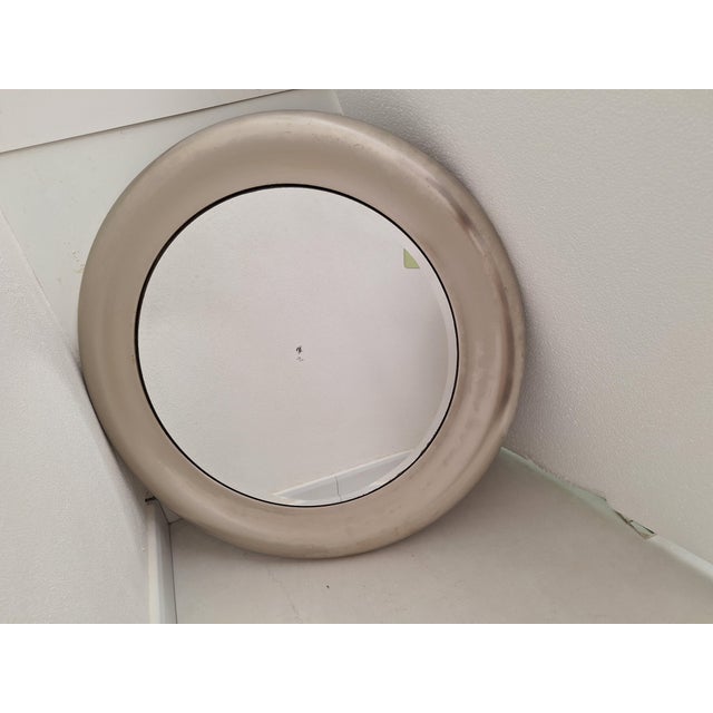 Silver Narciso Mirror by Sergio Mazza for Artemide, 1970s For Sale - Image 8 of 9