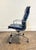 1980s Vintage Ea 216 Soft Pad Armchair by Charles and Ray Eames for Herman Miller Blue Leather For Sale - Image 5 of 10