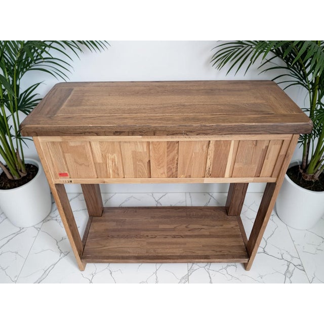 Vintage Country Oak Side Table, 1980 For Sale - Image 11 of 16