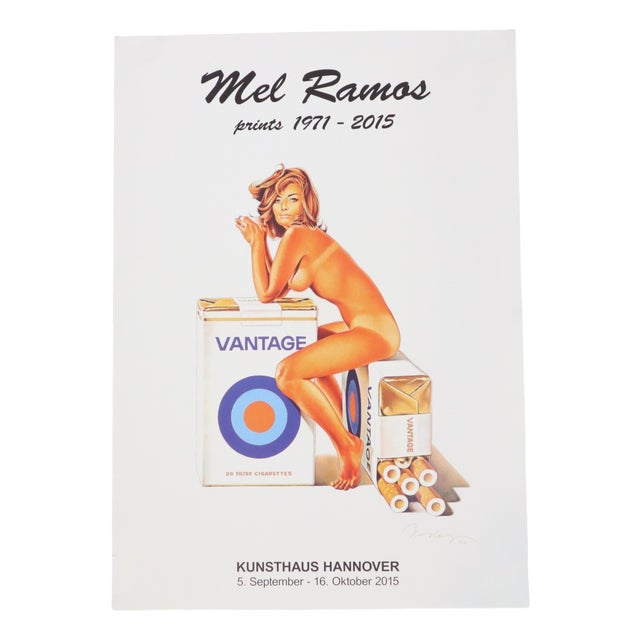 Mel Ramos Pop Art Original Poster Vantage 2015, 2010s For Sale