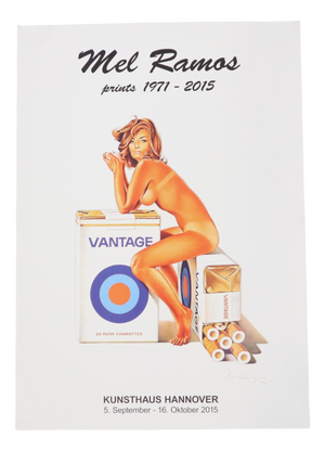 Mel Ramos Pop Art Original Poster Vantage 2015, 2010s