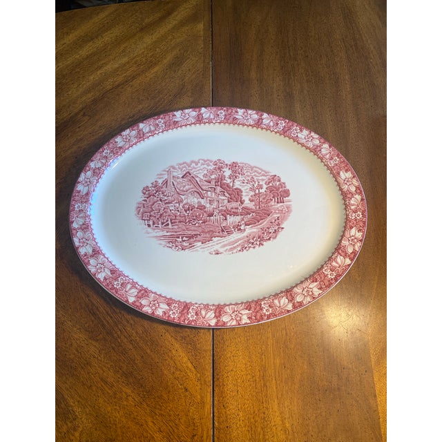 1970s 1970s American Classical Wood & Sons Enoch Colonial 18 5/8” Serving Platter For Sale - Image 5 of 11