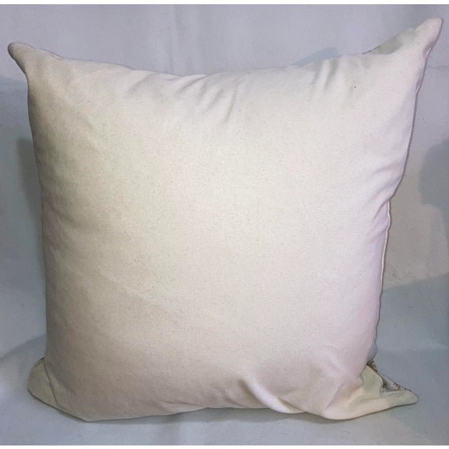 Contemporary Contemporary Gold Metallic Abstract Printed Accent Pillow For Sale - Image 3 of 6