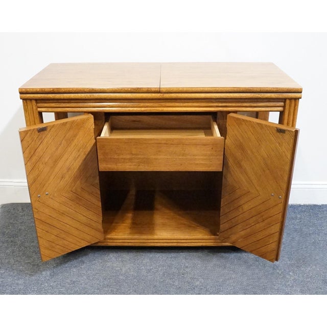 Thomasville Furniture Sundance Collection Contemporary Mediterranean 84" Flip-Top Server Buffet 42821-510 For Sale - Image 10 of 16