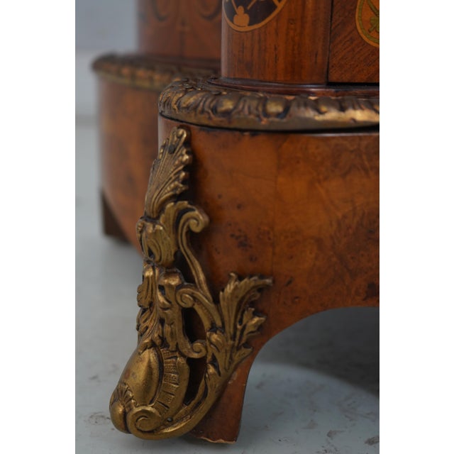 French Marble Top Inlaid Bronze Mounted Chest For Sale - Image 14 of 18