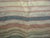Textile Antique American Rag Rug, Handwoven Stripe Pattern, Pale Blue & Ivory, 6x7 For Sale - Image 7 of 9
