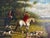 Large Vintage Oil Painting English Fox Hunt Horses Hounds Hunting Scene Art For Sale - Image 13 of 15