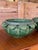 Early 20th Century Pair of Early 20th Century Green Glazed Sculptural Leaf Motif Garden Planters For Sale - Image 5 of 12