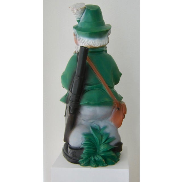 Rare Gustav Liebermann giant garden gnome representing the hunter and his teckel dog. Period: late 1960's. Collector...