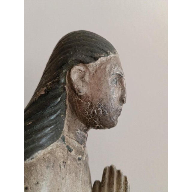 Unknown, Cedar Holy Statue Depicting Our Lady of the Conception ± 1750, 1785., 1800s, Cedar For Sale - Image 10 of 18
