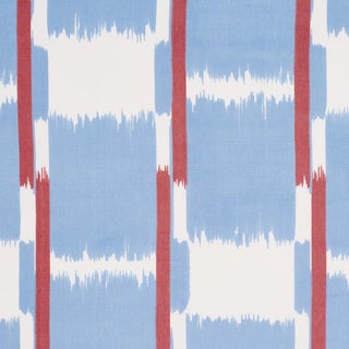 SAMPLE - Schumacher Tuzla Fabric In Chambray For Sale