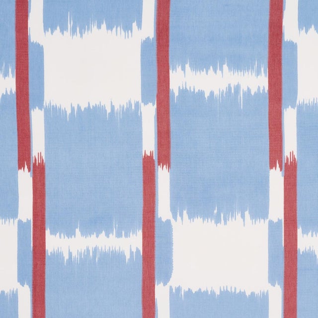 SAMPLE - Schumacher Tuzla Fabric In Chambray For Sale