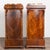 Biedermeier Pair 19th Century Danish Biedermeier Mahogany Column Cabinets With Bowfront Doors For Sale - Image 3 of 12
