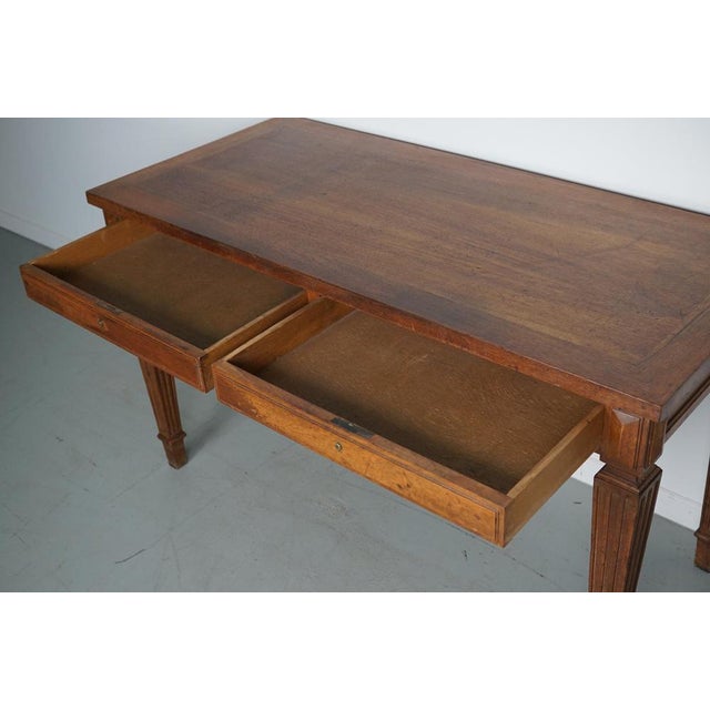 Louis XVI French Walnut Writing Desk, 1920s For Sale - Image 14 of 16