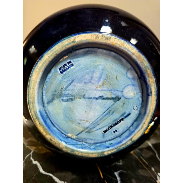 1950s Large Vintage William Moorcroft Pomegranate Vase For Sale - Image 5 of 5