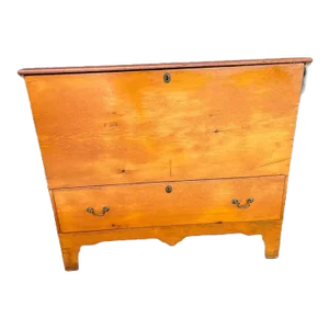 19th Century American Pine One-Drawer Blanket Chest
