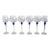Vintage Wine Glasses With Cobalt Blue Beehive Stem Detail – Set of 6 For Sale